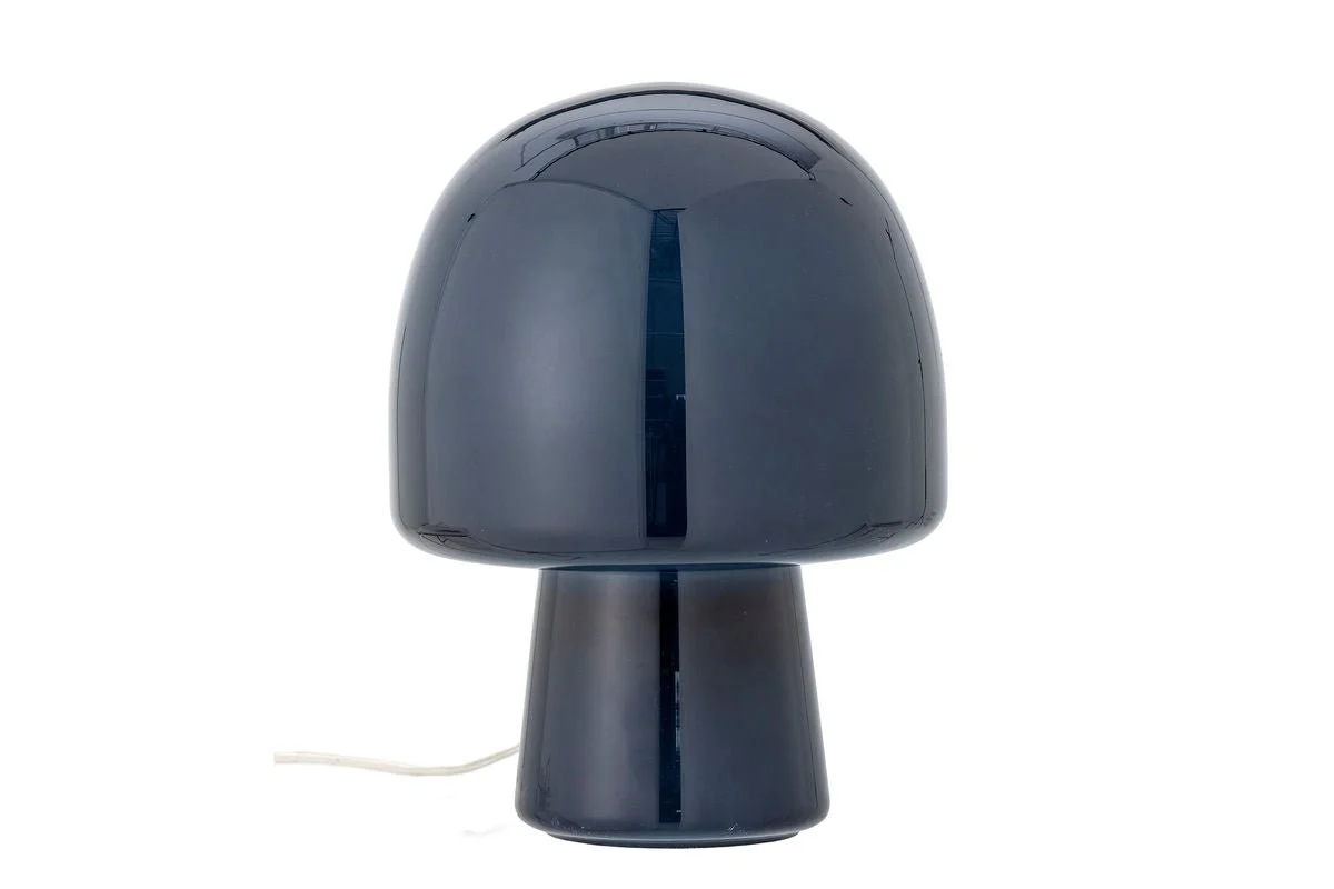 Tischlampe Nysa – Glasleuchte in organischer Pilzform