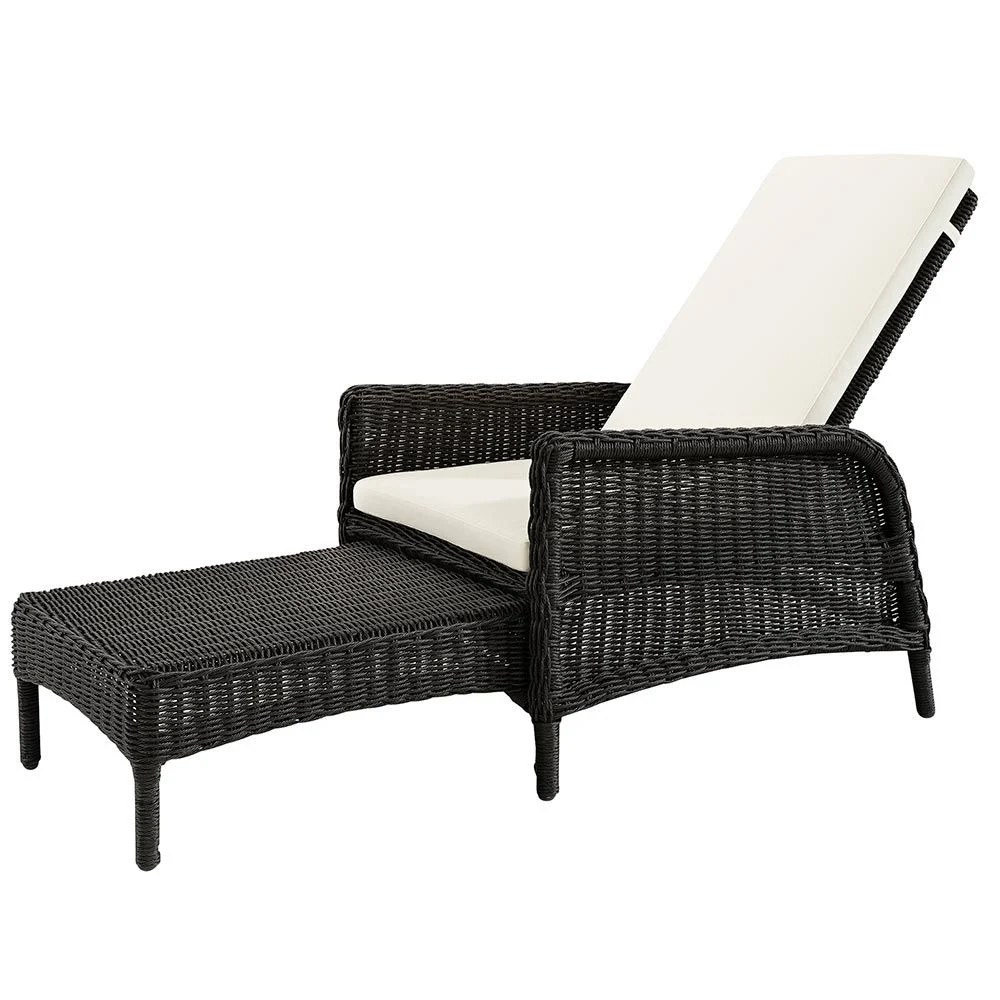 Tampa Sonnenbank schwarz twist exkl. Kissen