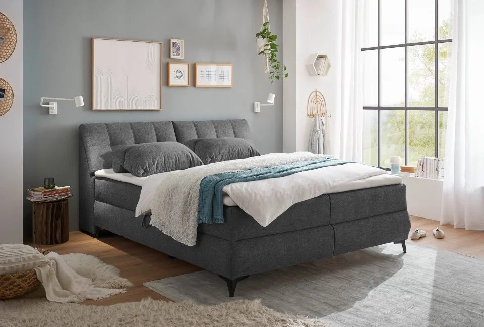 ED Exciting Design Boxbett Atlantis: Flachgewebe, Bettkasten, Topper – Myhomelando, verschiedene Größen & Farben