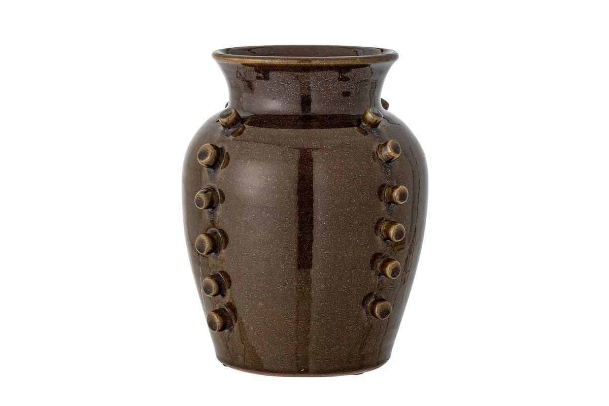 Deko-Vase „Orvella“ – Braune Terrakotta