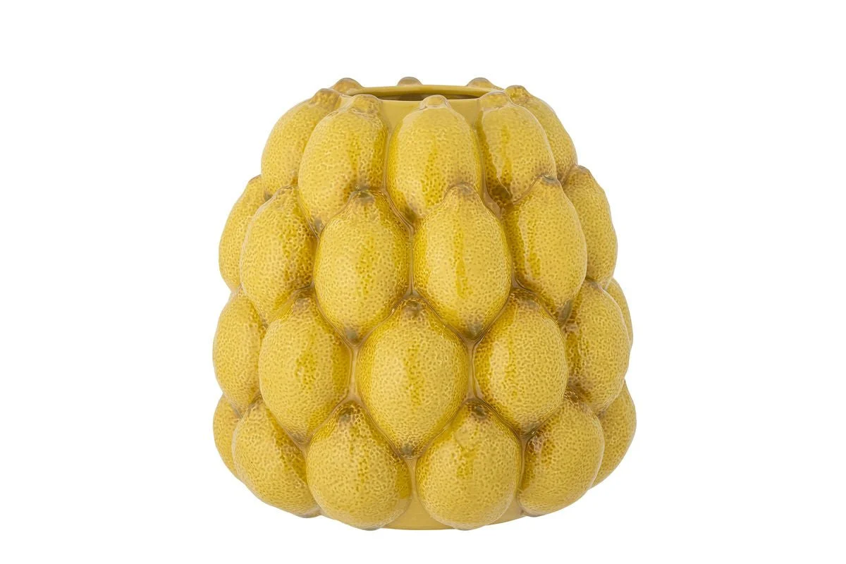 Vase „Citria“ – Gelbes Steingut