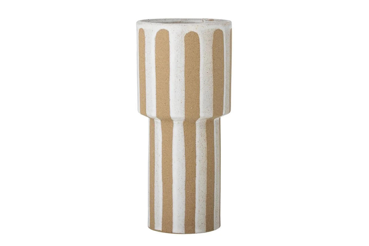 Vase „Nerava“ – Naturfarbenes Steingut