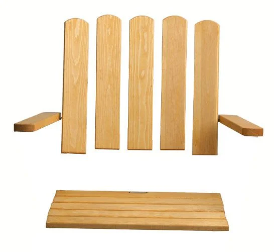 Holzset A2, 50 cm Kiefer unbehandelt, inkl. Schraube 50 cm Sitzbreite