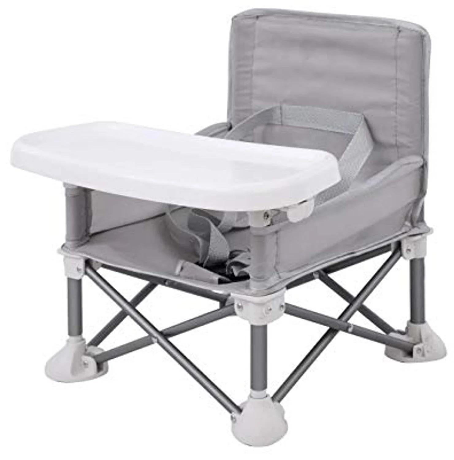 PandaEar Babystuhl Sitzerhöhung| Tragbarer Babysitz Kinderstuhl| Kompaktes Klappbarer Booster Hochstuhl mit Riemen für den Innen- und Außenbereich| Ideal für Camping Strand Rasen (Sitzerhöhung)