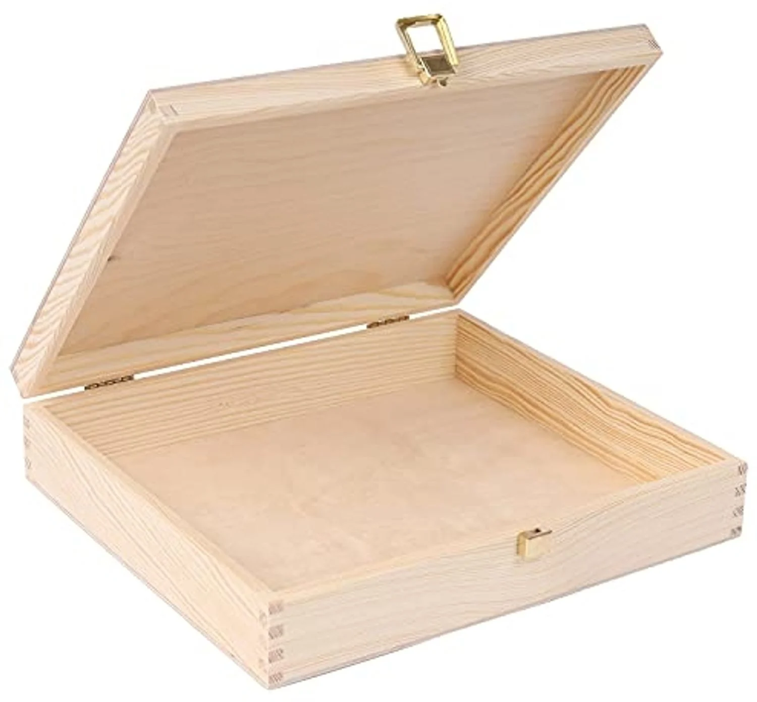 Creative Deco Holzkiste Holzkiste mit Deckel und Schloss, Erinnerungsbox