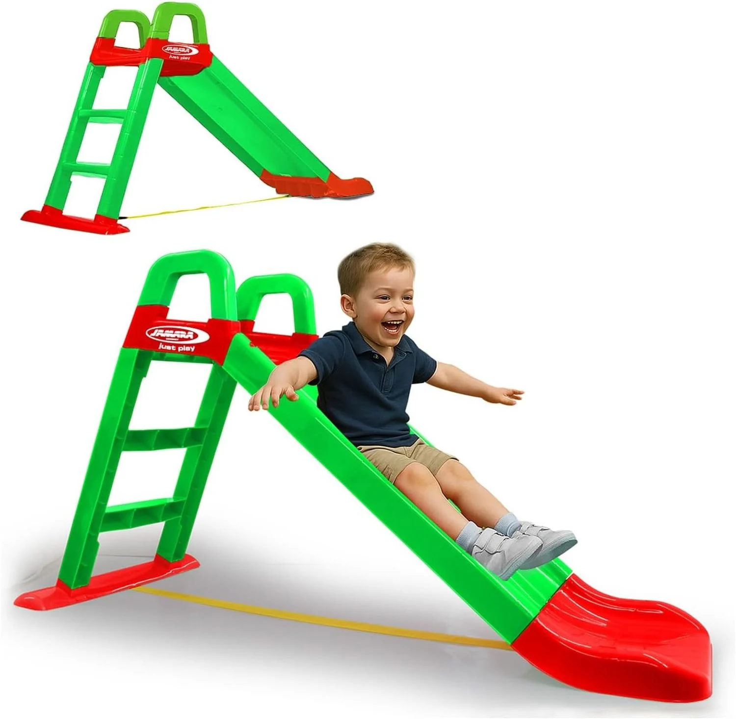 Jamara 460502 'Rutsche Funny Slide' grün/rot, 79 x 145 x 59 cm, ab 3 Jahren