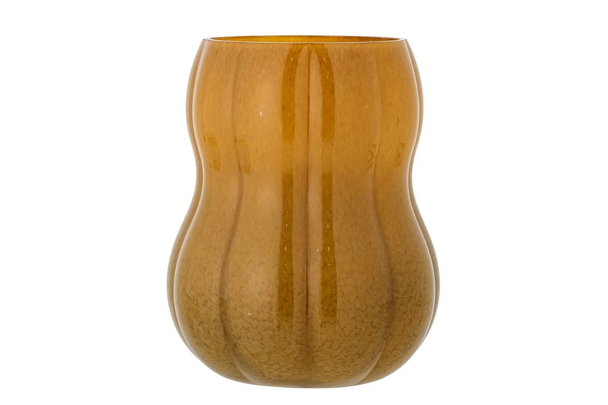Vase „Brunella“ – Braunes Glas