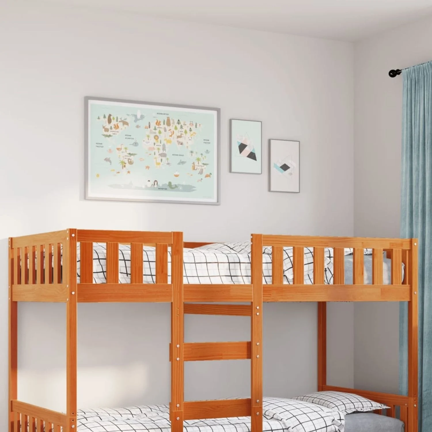 vidaXL Kinderbett ohne Matratze Wachsbraun 90x190 cm Massivholz Kiefer 855020