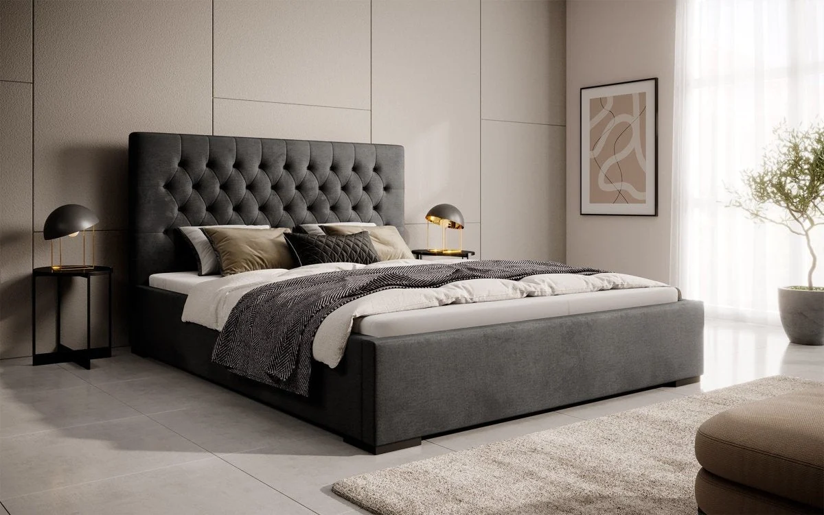 Designer Polsterbett Chester mit Stauraum