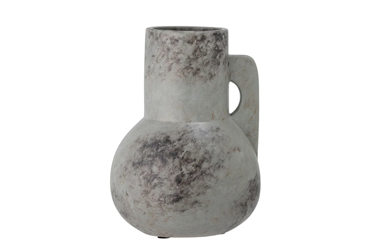 Vase "Grounded" - graue Keramikvase