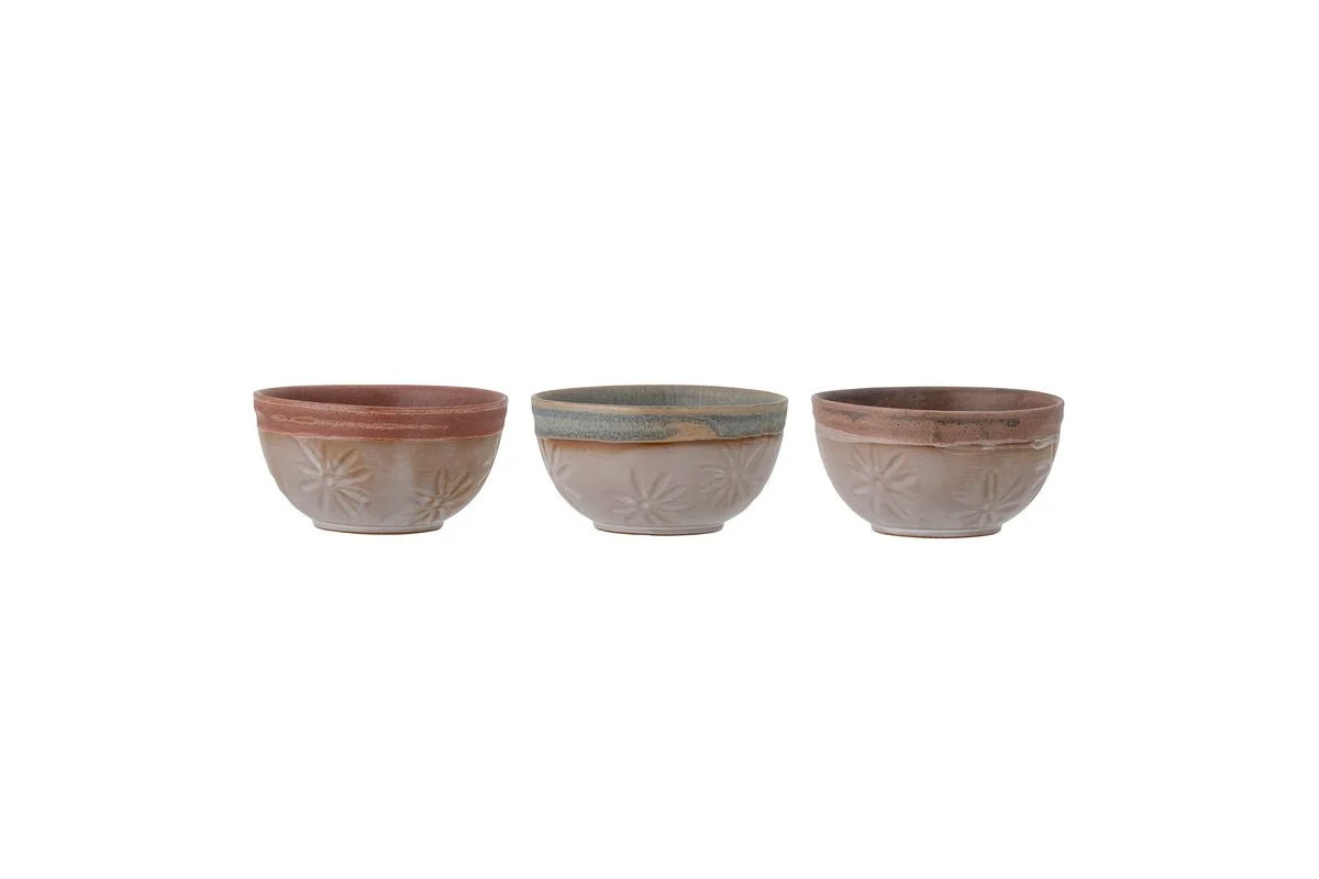 Schalen-Set Fiora – Steingut mit reaktiver Glasur (3er-Set)