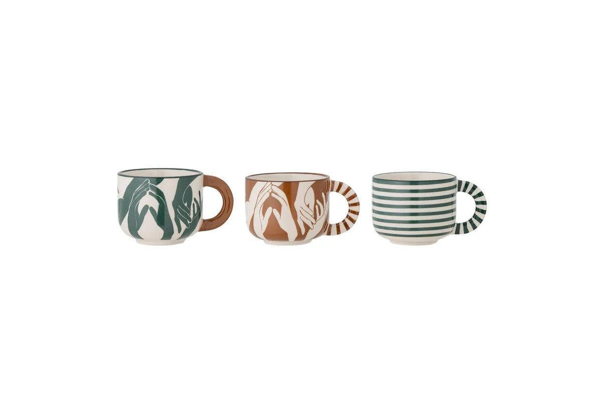 Tasse Lunor - aus Steingut gefertigt / 3er Set