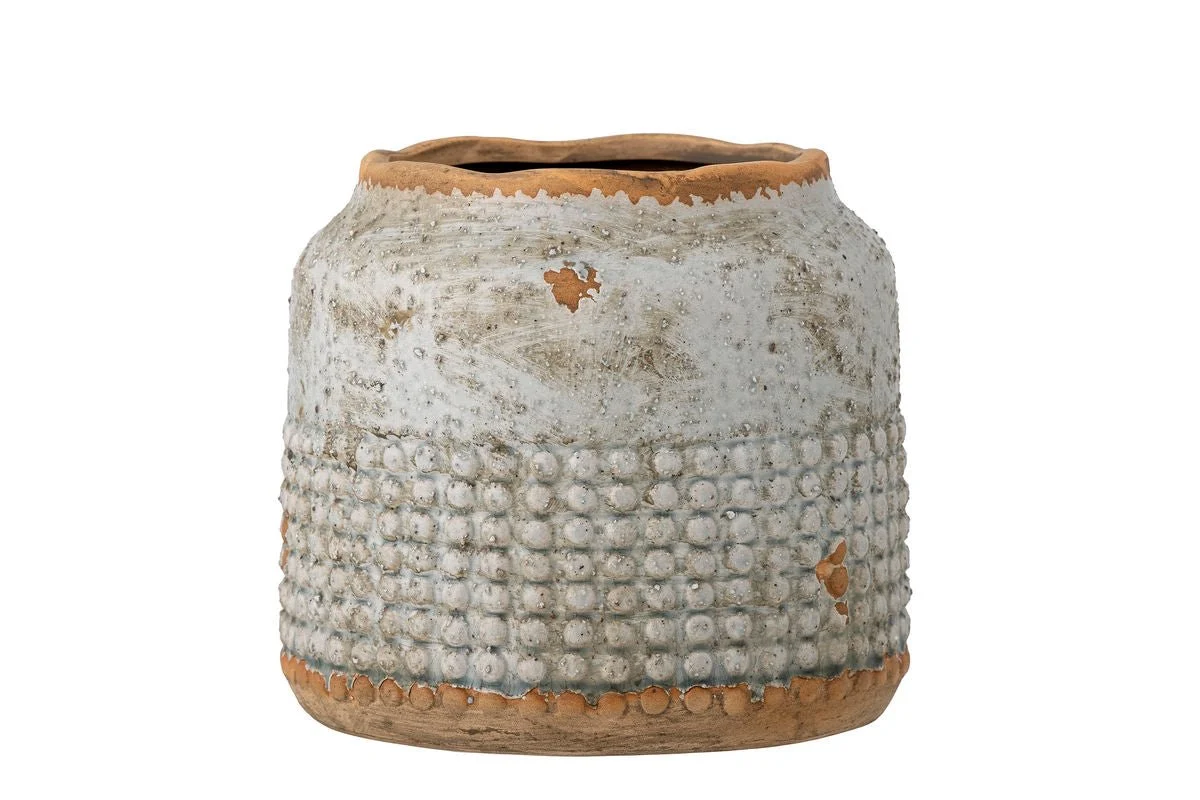 Vase „Selina“ – Terrakotta & Graue Keramik