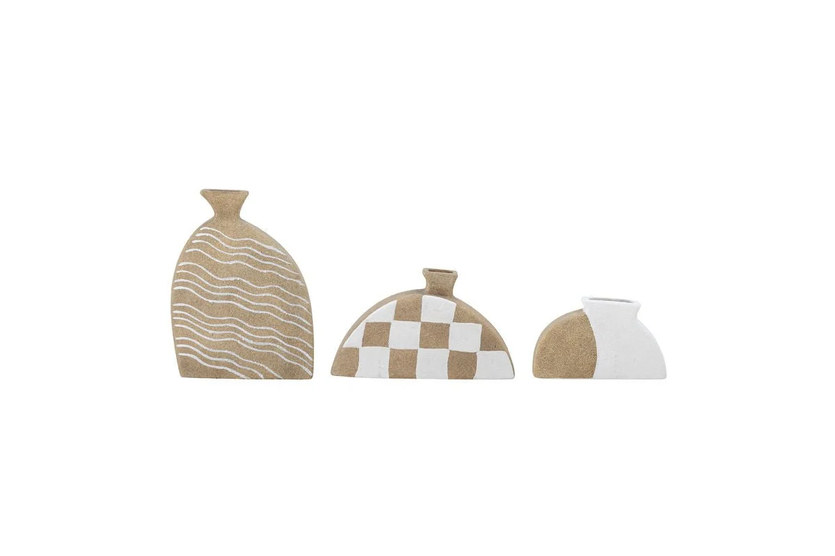 Vasen Set (3-teilig) „Nauta“ – Terrakotta