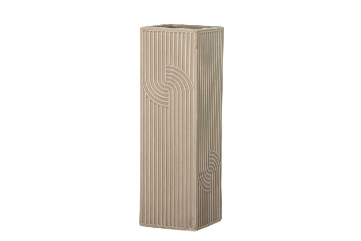 Vase „Orlina“ – Braunes Steingut