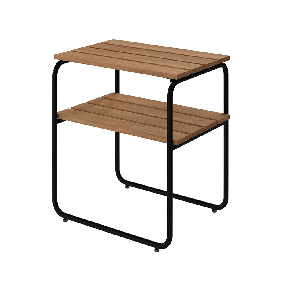 L45 Beistelltisch Teak / Schwarz