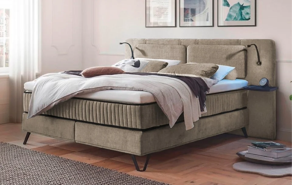 ED Exciting Design Boxspringbett Milazzo: Luxuriöser Schlafkomfort in Legacy-Mikrofaser mit 4 Farboptionen und innovativem 9-Zonen-Tonnentaschenfederkern