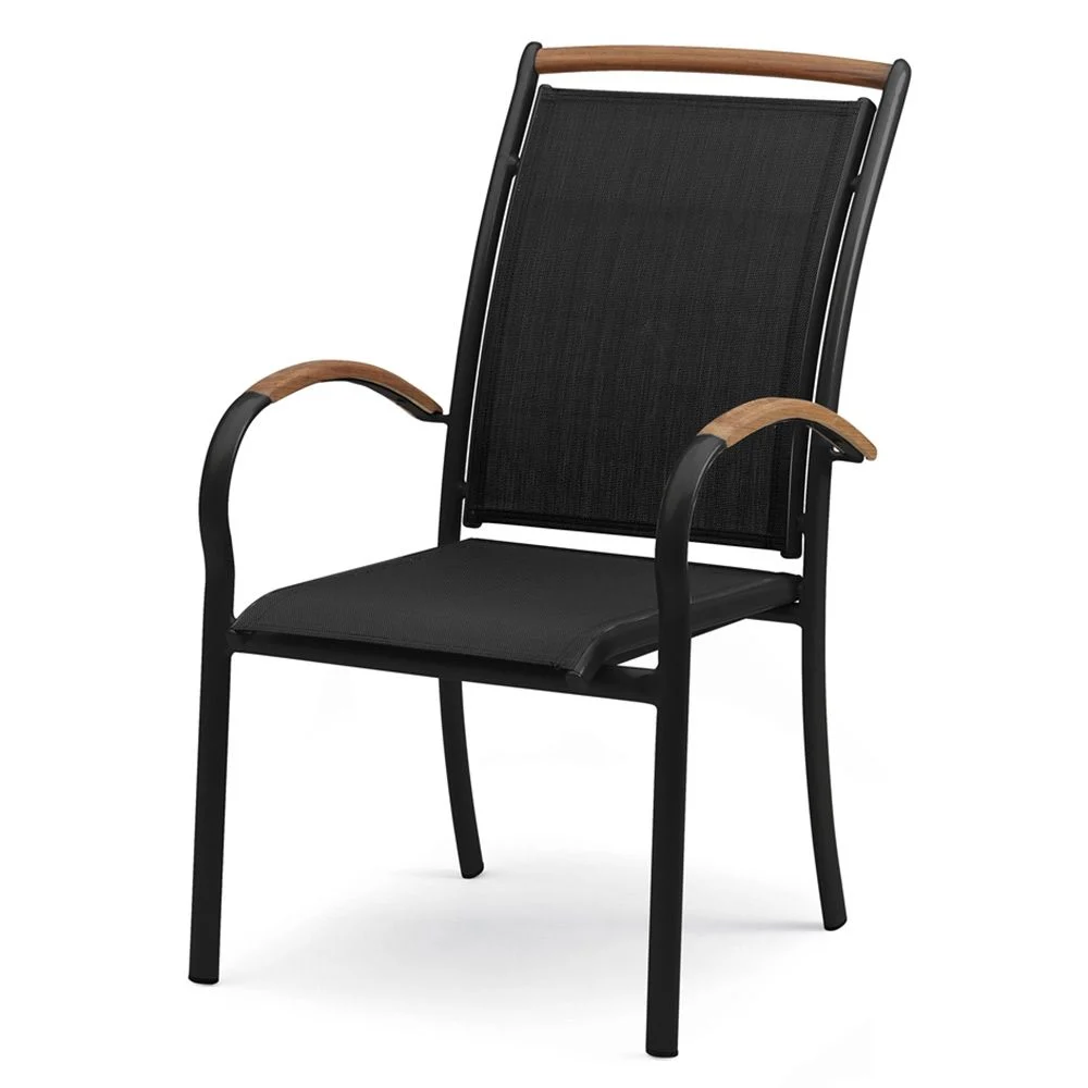 Nydala Sessel Schwarz/Schwarz Teak