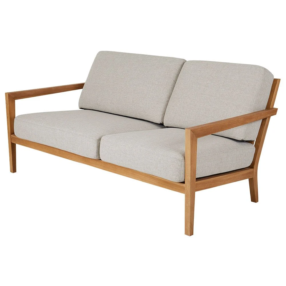 Beliebtes 2,5-Sitzer-Sofa natur/schwarzes Teakholz