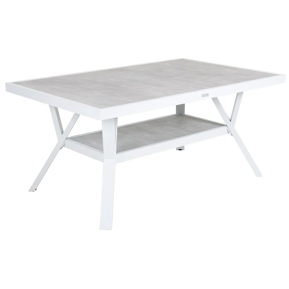 Samvaro Couchtisch 90x140 cm weiß / grau