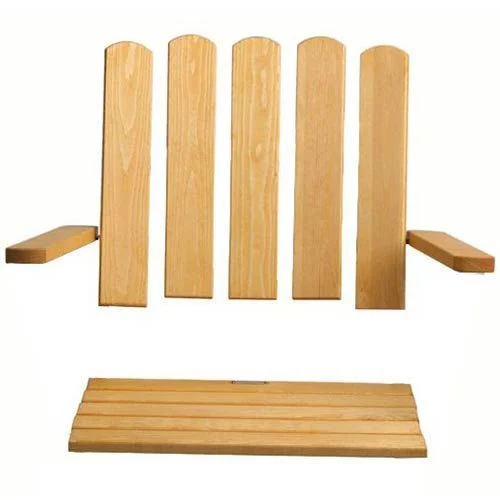 Holzset A2, 45 cm Kiefer unbehandelt, inkl. Schraube 45 cm Sitzbreite